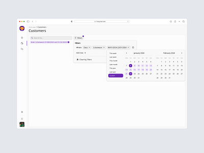 Advanced Filter with Date Picker component figmadesign filter ui
