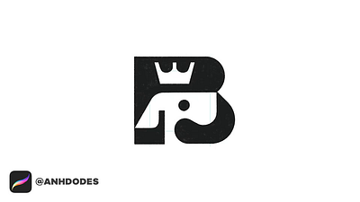 Letter B, puppy, and the crown typography logomark design 3d animation branding creature logo design graphic design illustration logo logo design logo designer logodesign minimalist logo minimalist logo design motion graphics ui
