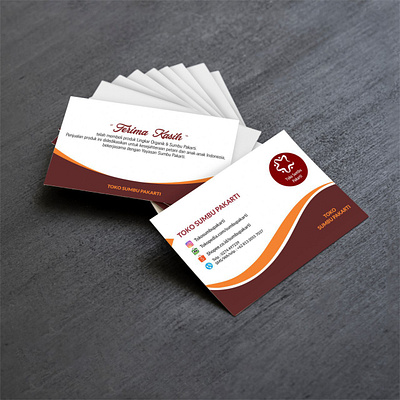 Business Card Design "Sumbu Pakarti" brand identity branding branding design business card business card design card design design graphic design illustration logo