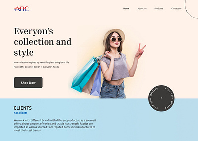 Fashion Shopping Website banner design system fashion shopping website ui user interviews ux ux research website