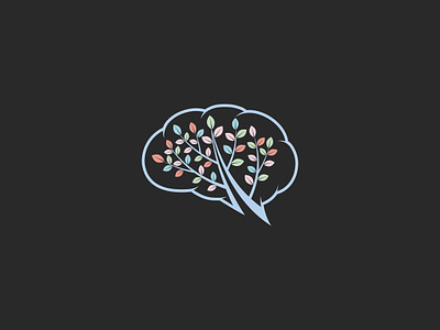 Tree Brain logo design with tree connect design brain tree logo leaf brain tree brain logo