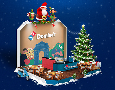 Domino's Best Post not taken live 3d dominos graphic design illustration photoshop