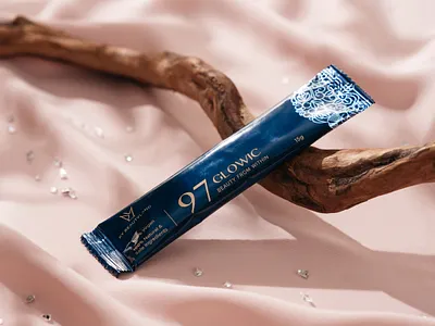 97 Glowic | Collagen Packaging design beauty blue collagen glow lady packaging powder sachet soft supplement