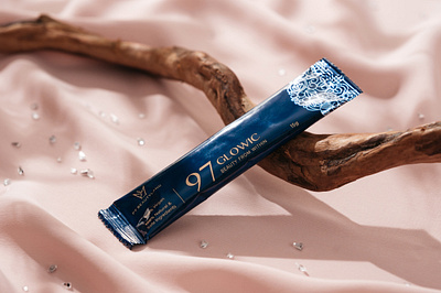 97 Glowic | Collagen Packaging design beauty blue collagen glow lady packaging powder sachet soft supplement