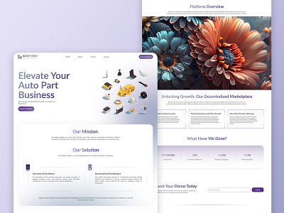 Bizkeytech Ui/Ux design auto parts autoparts branding car color creative design graphic design services ui ui design ux web design