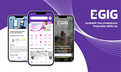 EZGIG - Unleash Your Freelance Potential app ui uiux ux
