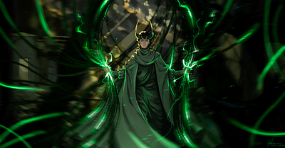 god of mischief illustration