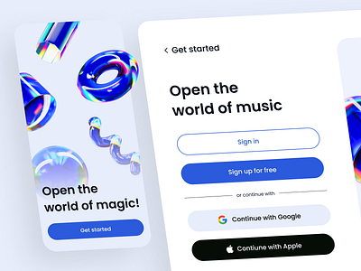 Magify | Login page design branding figma get started page graphic design login page samibkhes signin signup ux