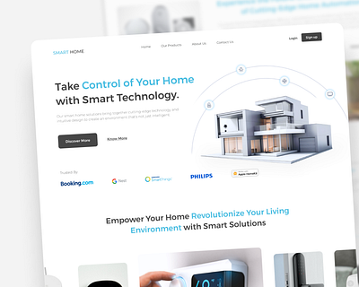Smart Home-Landing page design landing page landing page design responsive design smart home ui design uiux ux design