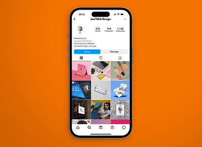 Instagram iPhone Mockup branding design graphic design illustration mockup ui ux web design