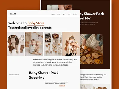 Baby Shop Website Design Landing Page. adorabledesign babyessentials babyshop childhoodjoy colorfuldesign cutedesign digitalcommerce ecommercedesign illustration kidsfashion landingpage mobilefriendly nurserydecor onlinestore responsivedesign shoppingexperience userfriendly webdesign websiteinspiration