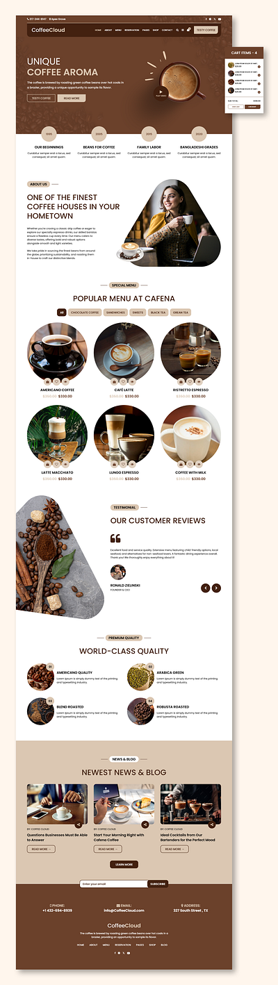 Coffee eCommerce Website Design coffee website design ecommerce ui ecommerce website design ui design website ui design