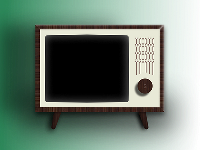 Retro TV graphic design ui ux