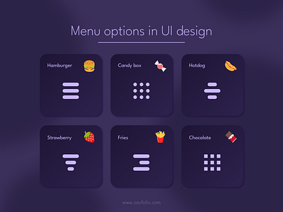 Menu icons in UI design designthinking digitaldesign icondesign mobiledesign navigation ui uidesign userexperience visualdesign