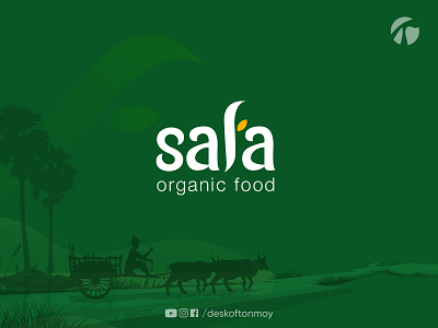 Safa - Organic Food Logo Design branding creative logo design lettering logo design organic branding organic food logo design typography