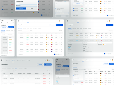 Cargo Shipping - Shipping Items analytics cargo courier dashboard delivery design filllo freight logistic logistics packaging parcel saas shipment shipping tracking transportation uiux web design webapp