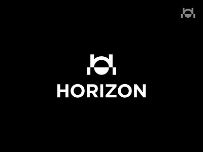 Horizon_ Logo design, Abstract mark arc branding cool creative design down h horizon i letterh logo minimal n o r realestate sun z