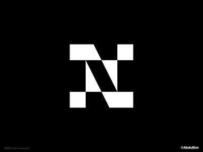 monogram letter N logo exploration .009 brand branding design digital geometric graphic design icon letter n logo marks minimal modern logo monochrome monogram negative space