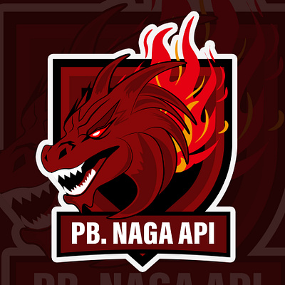Fire Dragon Mascot Logo | Sport Logo | Naga Api branding graphic design logo mascot mascot logo sport logo