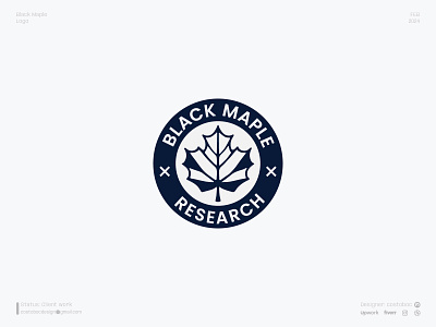 Black Maple design illustration logo logodesign logotype minimal vector