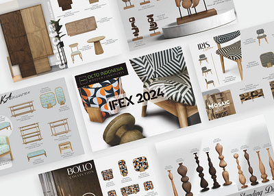 IFEX 2024 CATALOG #OCTOINDONESIA 3d branding cad cam catalog design furniture graphic design illustration industri manufacture ui ux