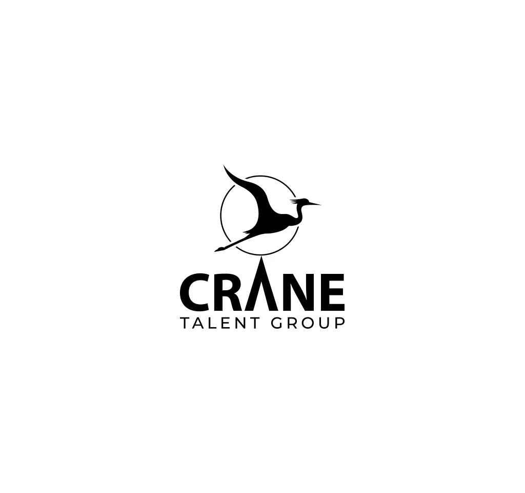 Crane Logo! black and white logo crane logo crane talent group group of company logo minimalist logo modern logo simple logo vector logo