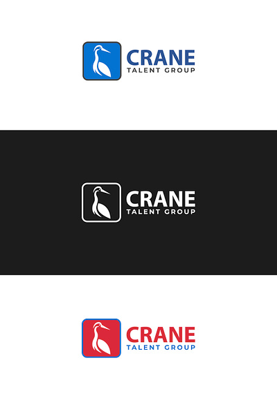 Crane Logo! black and white logo crane logo crane talent group group of company logo minimalist logo modern logo simple logo vector logo