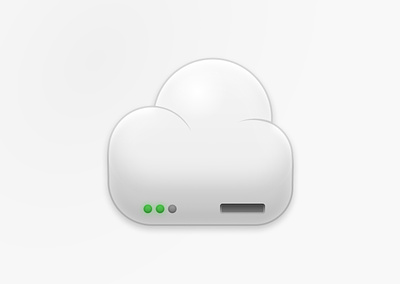 Cloud Server Icon cloud colorful design flat graphic design icon illustration logo ui web design white