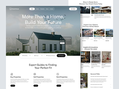 DreamHouse - Real Estate Landing Page airbnb apartment architechture building home building home living hotel hotel booking house house rental interior design landing page property property website real estate real estate agency real estate landing page residence skyscanner villa
