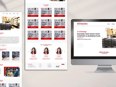 E-Commerce/Storage System Website UI display rack website ui e commerce website ui graphic design homepage landing page rack system rack system ui rack website ui storage system storage website ui ui ui ux website design