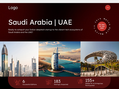 Website banner design 3 images banner banner design red and back banner saudi arabia banner timeline uae banner uiux banner website