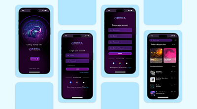 Music player UI design design logo product ui