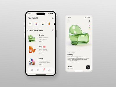 E-commerce App UI appdesign application appui furniture ios mobile mobiledesign ui ux uxui