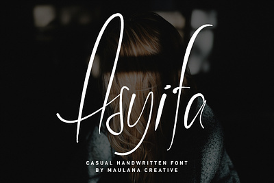 Asyifa Handwritten Font animation branding font fonts graphic design logo nostalgic