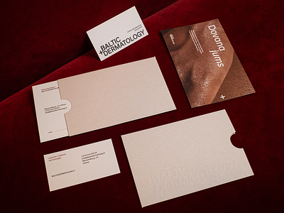 Baltic Dermatology stationary baltic brand identity branding business card card dermatology design envelope graphic design identity logo minimal visual identity