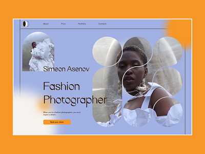 Homepage portfolio Сoncept design figma ui ui design ux ux design web design