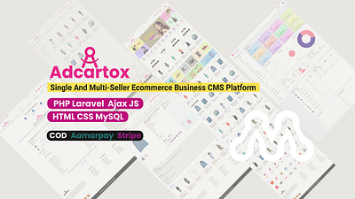 AdCartox- Single And Multi-Seller Ecommerce Business CMS bootstrap ecommerce ecommerce website html css html css laravel js laravel multi vendor ecommerce website php laravel psd to html website development