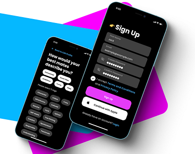 INCINQ – Unique Blind Date Game Application app design application mobile