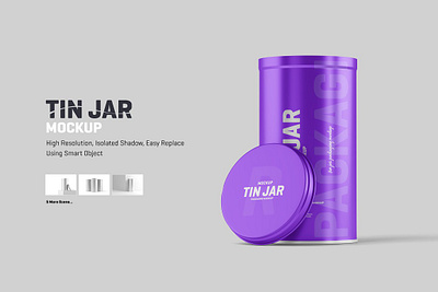 Tin Jar Packaging Mockup brand branding can can mockup food package food packaging jar mock up mock ups mockup mockups package packaging product product packaging tin tin jar tin jar can mockup tin jar packaging mockup