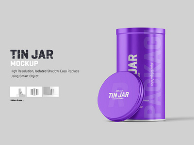 Tin Jar Packaging Mockup brand branding can can mockup food package food packaging jar mock up mock ups mockup mockups package packaging product product packaging tin tin jar tin jar can mockup tin jar packaging mockup