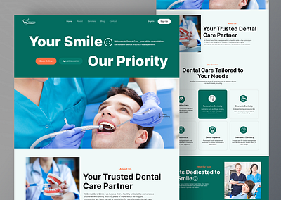 Dental Care Saas Landing Page agency best landing page builder business clinicdental dental dental care dental care information dental care website dental clinic landing page ecommerce landing page health care healthcaredoctor heath service landing page landing page service ldentist saas landing web design landing page webflow website dental care websitedental