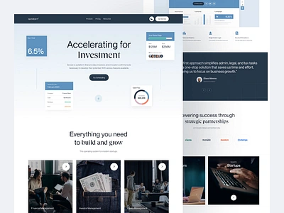 Govest - Investor Landing Page animation b2b banking clean crypto digital banking dipa inhouse finance fintech framer homepage investment landingpage money saas ui design wallet webdesign webflow website