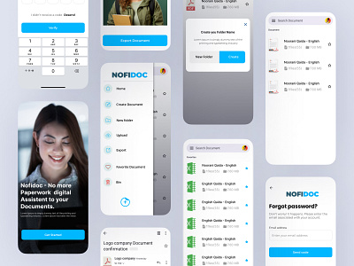 Digital Document App UIUX Design