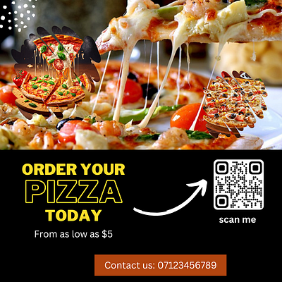 Pizza Ad Design branding graphic design ui