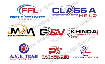 Trucking Logo. Trucking Company Logo Design. Premium Logo Vector 3d animation graphic design motion graphics truck logo design ui