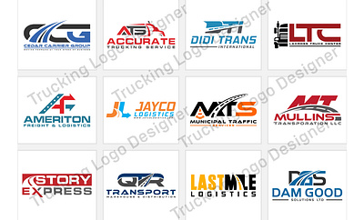 Trucking Logo. Trucking Company Logo Design. Premium Logo Vector 3d animation branding graphic design logo motion graphics truck logo design ui