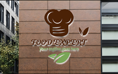 food Expert logo 3d animation branding graphic design logo motion graphics ui