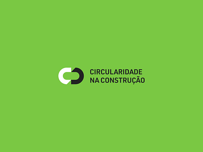 Circularidade na Construção branding construction ecology logo logotype symbol type