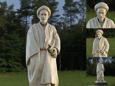 Saadi 3d modelling 3d sculpture 3dprinting 3drendering b3d blender likeness marble poet render saadi sculpture standingfigure statue stone