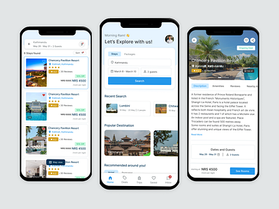 Trip Booking Mobile App airbnb booking.com hotel booking hotel booking mobile app mobile app ui mobile app uiux travel booking ui trip mobile app trip.com